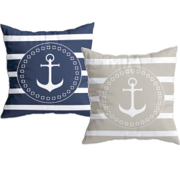 Подушки Marine Business Santorini синий с бежевым 40х40см 2шт (10266043)